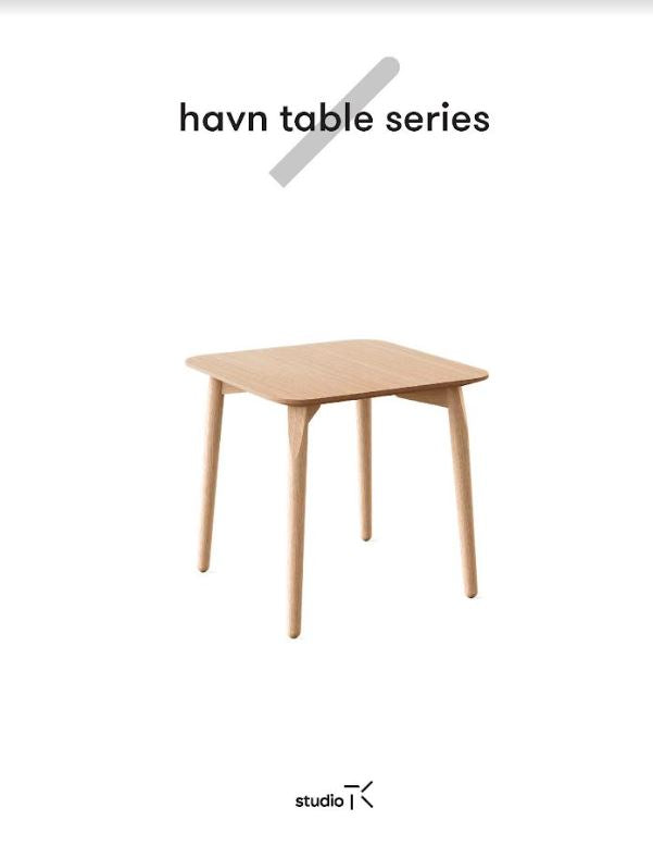 Havn Table Series Sell Sheet
