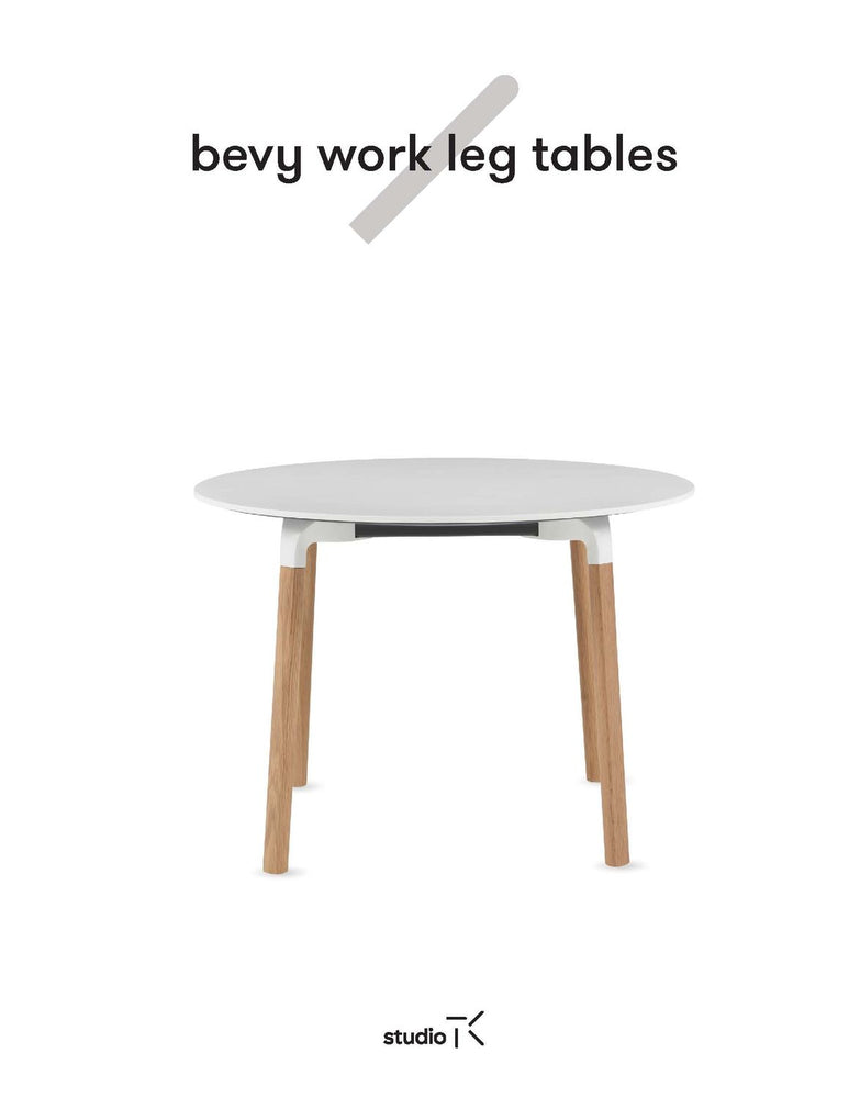 Bevy Work Leg Tables Sell Sheet